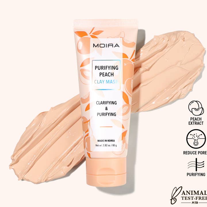 Purifying Peach Clay Mask for wholesale by Moira Cosmetics