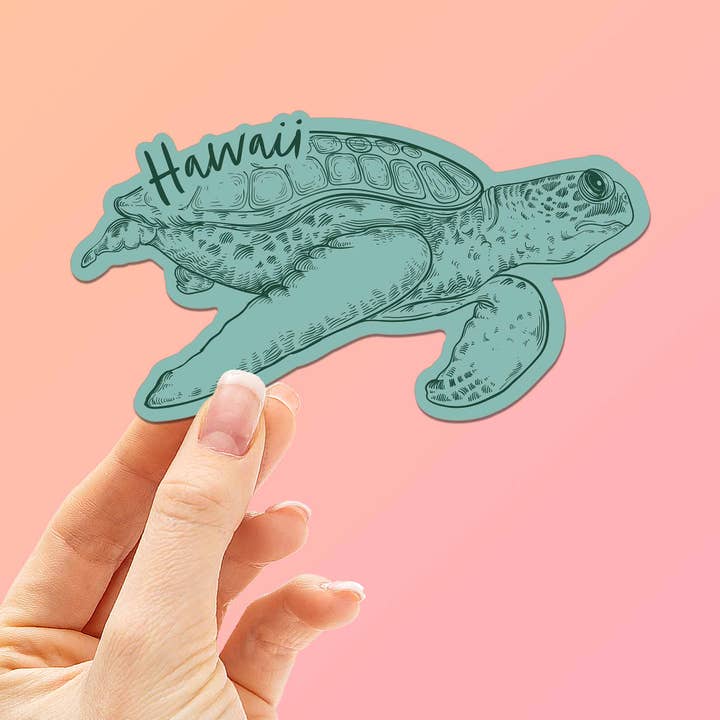 Hawaii Sea Turtle Sticker for wholesale by Sentinel Supply