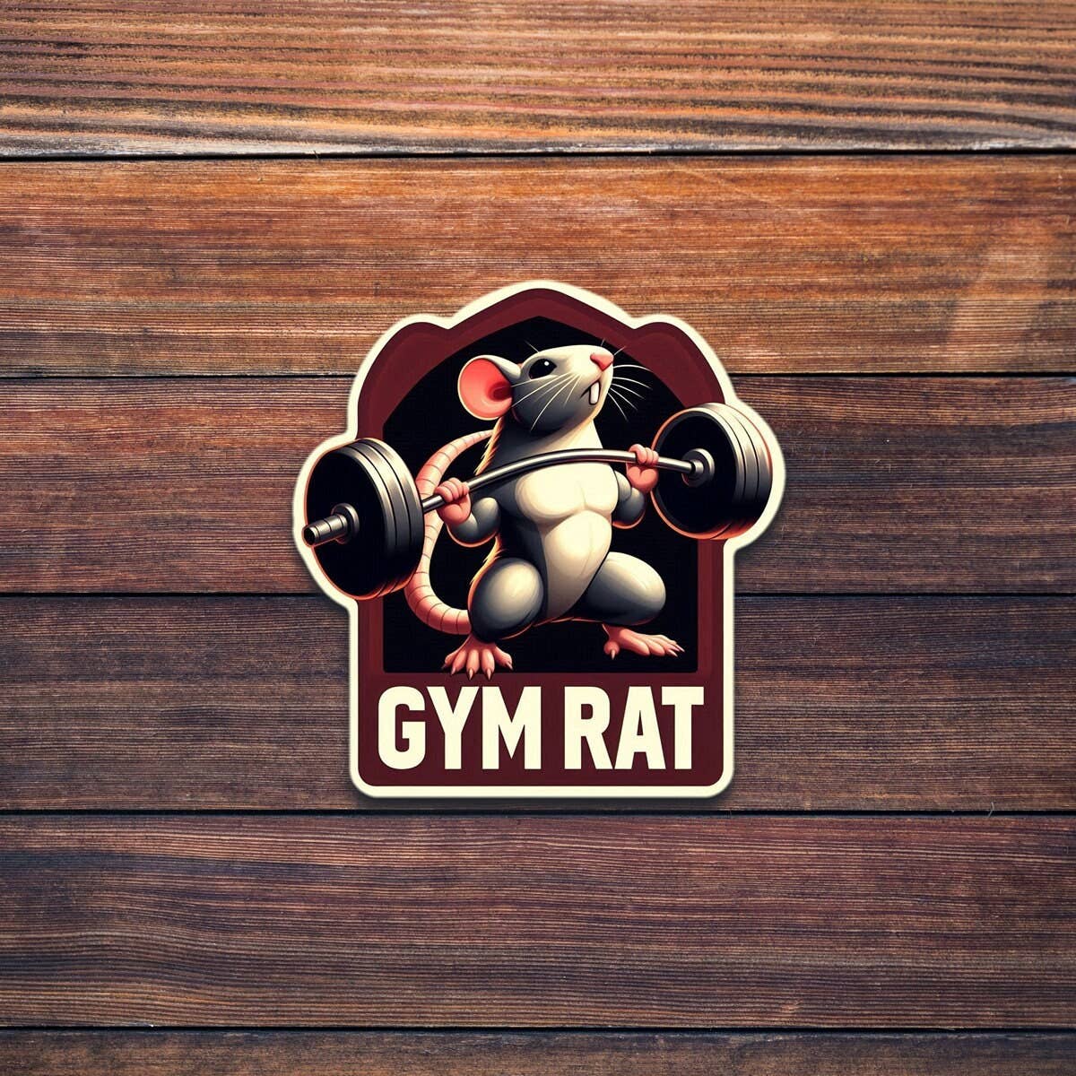 ADH Stickers - Wholesale Sticker - Weightlifting Gym Rat - Wholesale Die Cut Vinyl Sticker0