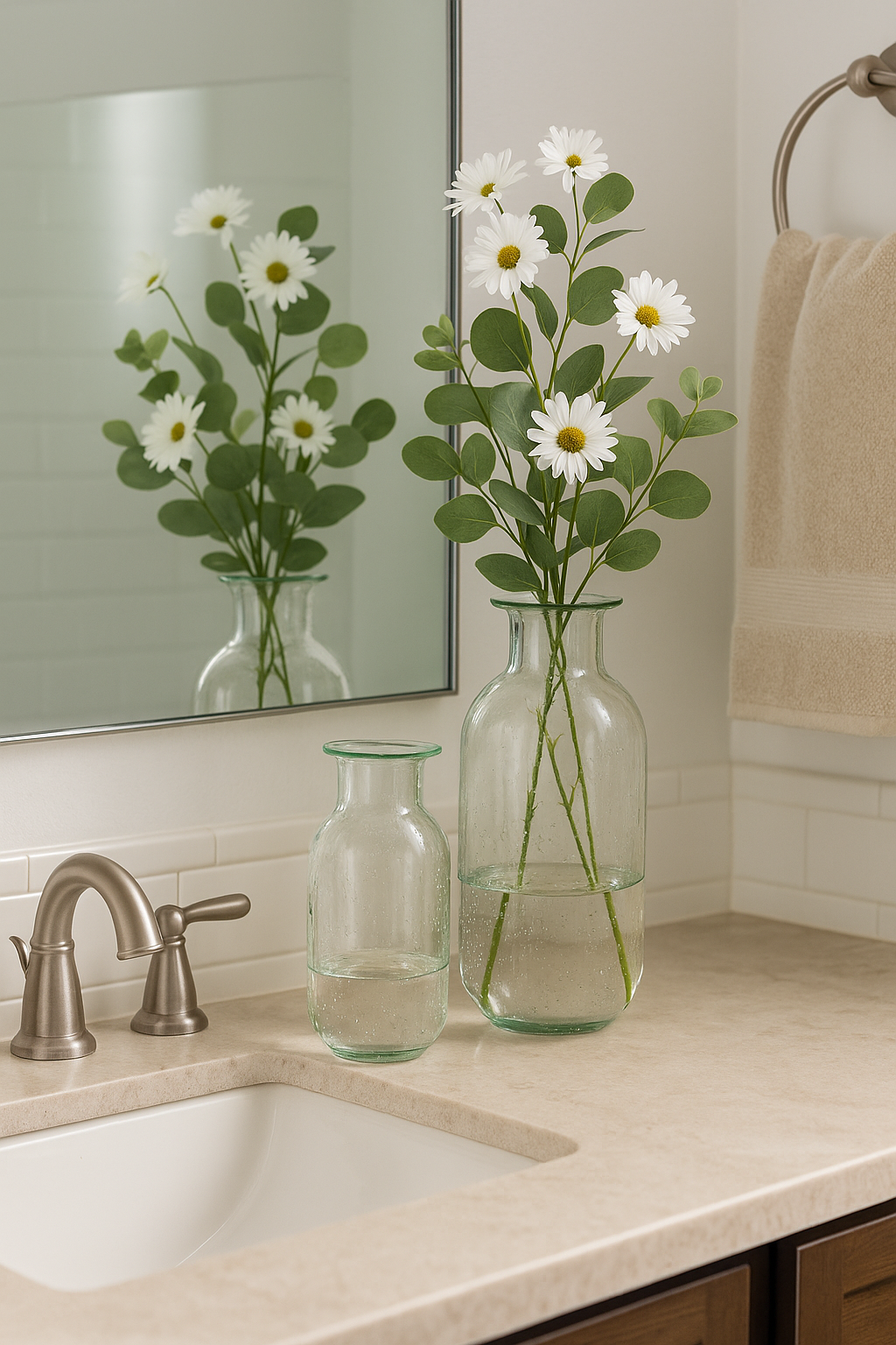 Noah Decoration - Vente Vases - Vase en verre à bulles de teinte verte5