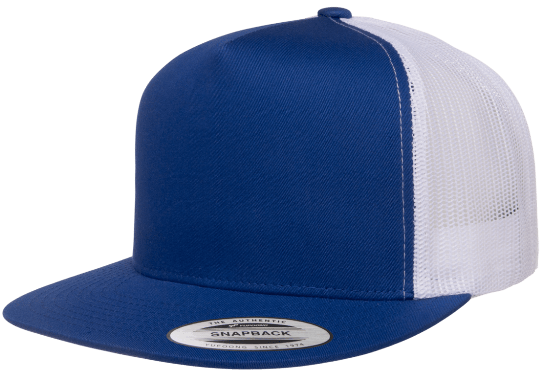 The Park Wholesale - Wholesale Trucker Hat - Unisex - Yupoong 6006T Classic Trucker Snapback Hat, Flat Bill Cap with Mesh Back, 2-Tone Colors - YP Classics®2