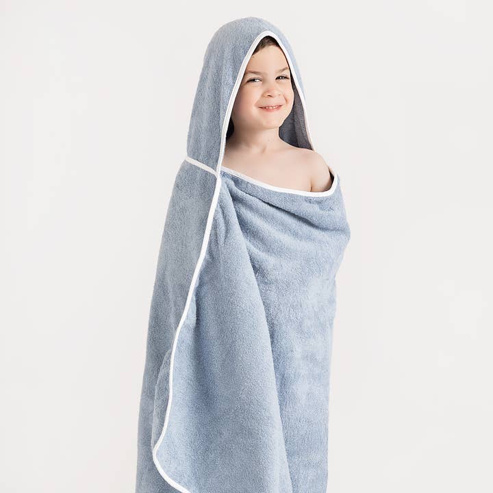 Overdimensioneret hættehåndklæde blødt bomuld og absorberende til store børn for engroshandel hos Veluda
