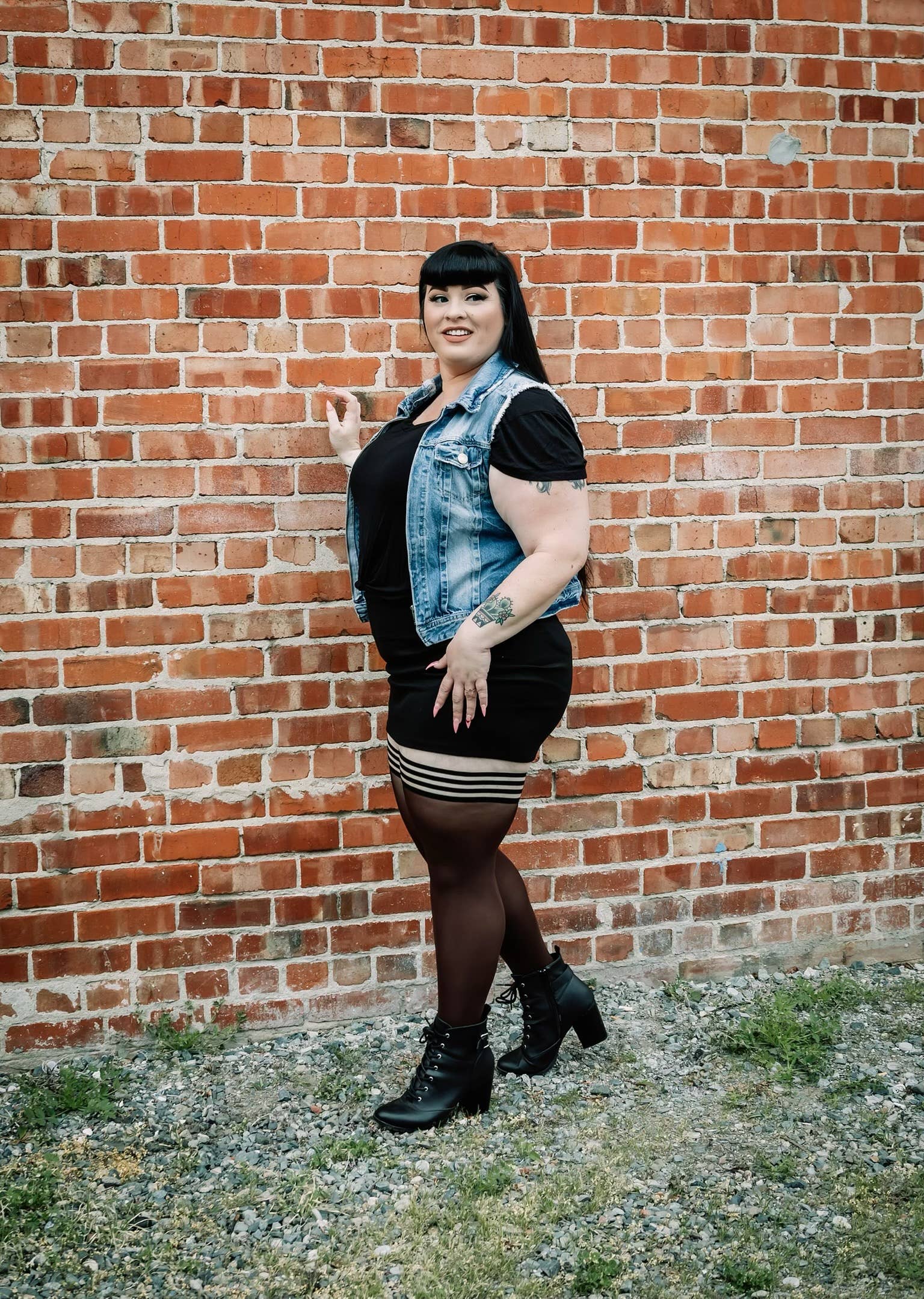 Kix'ies - Wholesale Stockings - Women's - Hosiery- Autumn Brown Opaque Thigh-Highs Stockings5