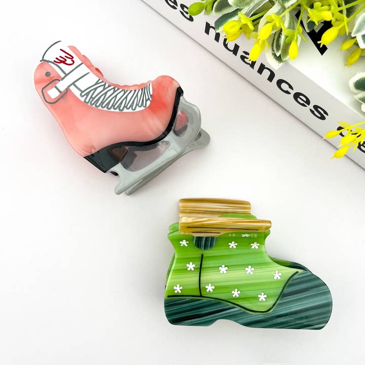 Skate Shoe Hair Clip, High Top Shoe Claw Clip for wholesale by TheDivaSoap