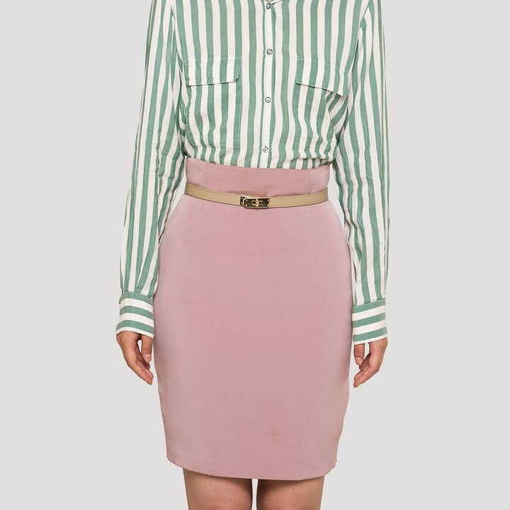 Prestige Milano - Wholesale Belt - Women's - Cintura Baronne in Pelle di Sabbia1