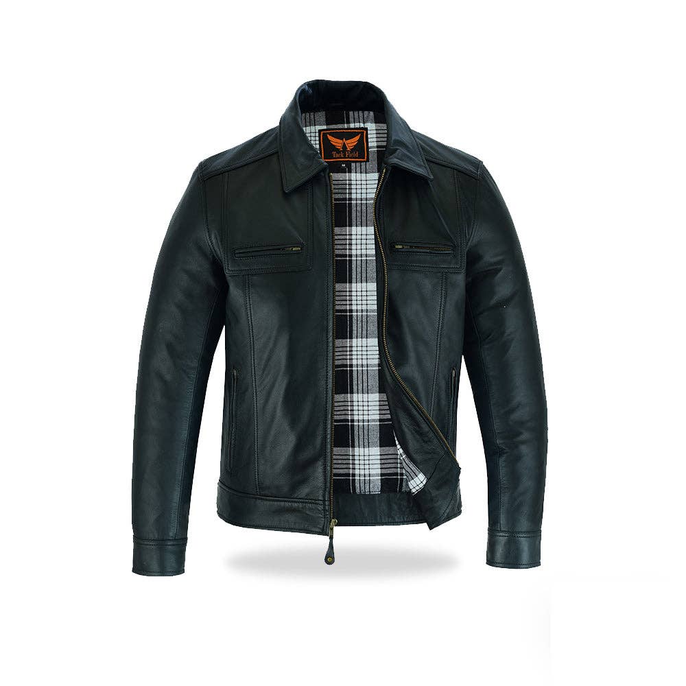 Tackfield - Wholesale Leather Jacket - Men's - Phoenix Men's Classic Jacket Premium Cow Aniline Leather0