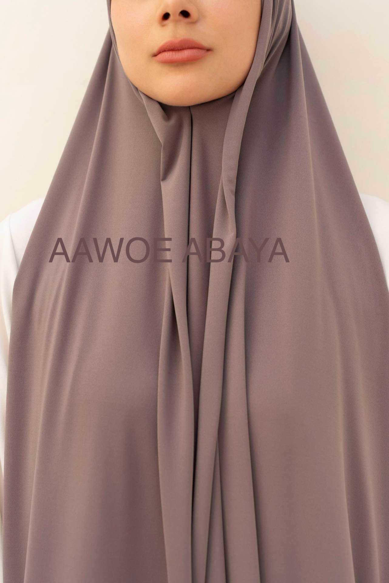 Aawoe Abaya - Wholesale Hijab - Women's - Jersey Rectangle Hijab with Tie - 70x200 cm - 24840