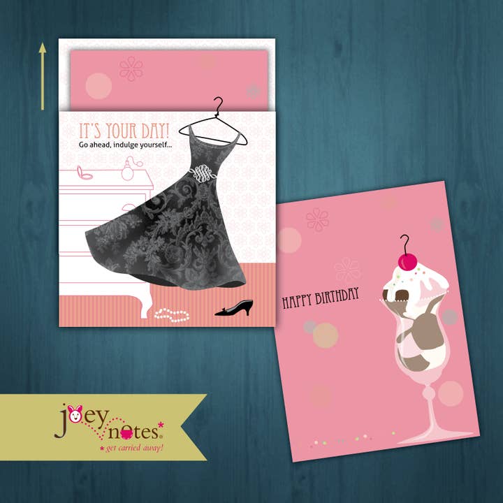 It's Your Day - Pequeño vestido negro - 6 tarjetas por $2.50 cada una para venta al por mayor de joey notes