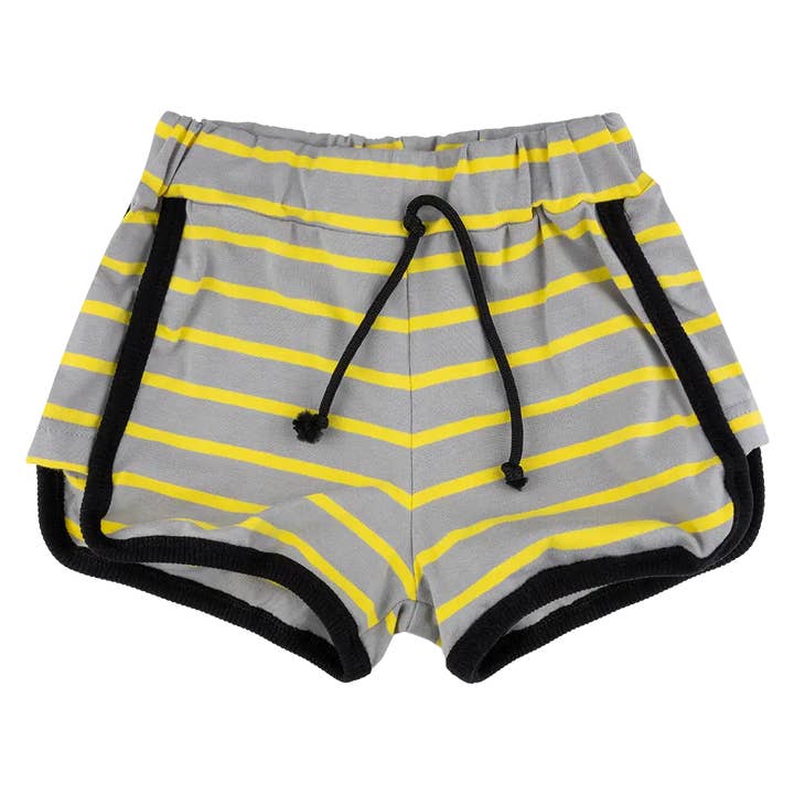 Children's Shorts - Yellow Stripes for wholesale by Raspberry Republic