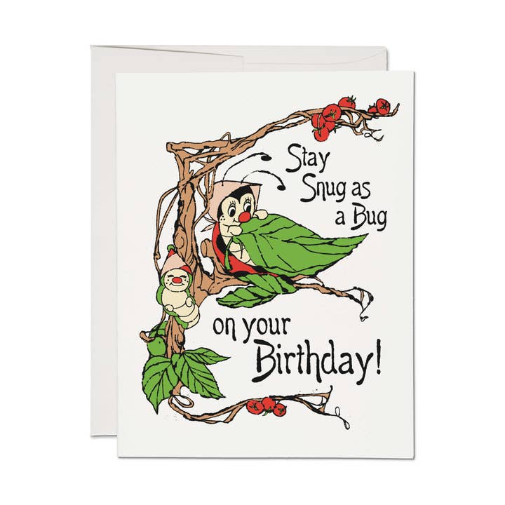 Bleib gemütlich Grußkarte für den Großhandel von Red Cap Cards