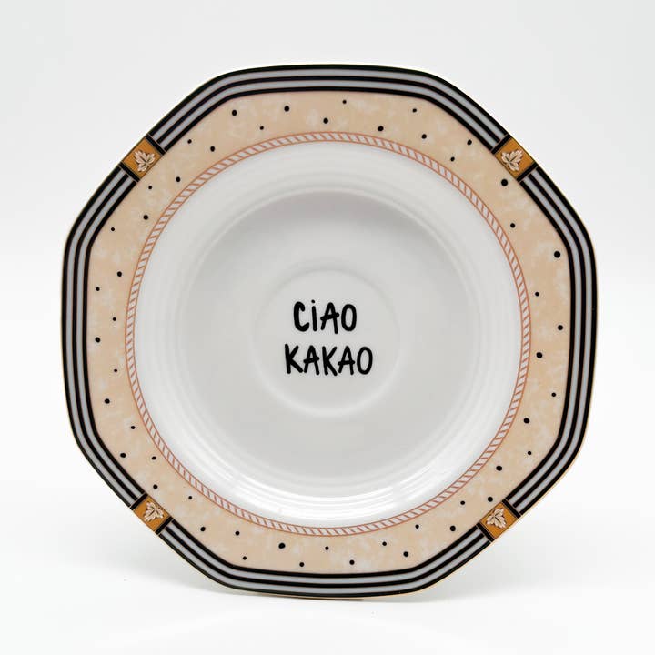 Small ciao cocoa wall plate for wholesale by ohRuby