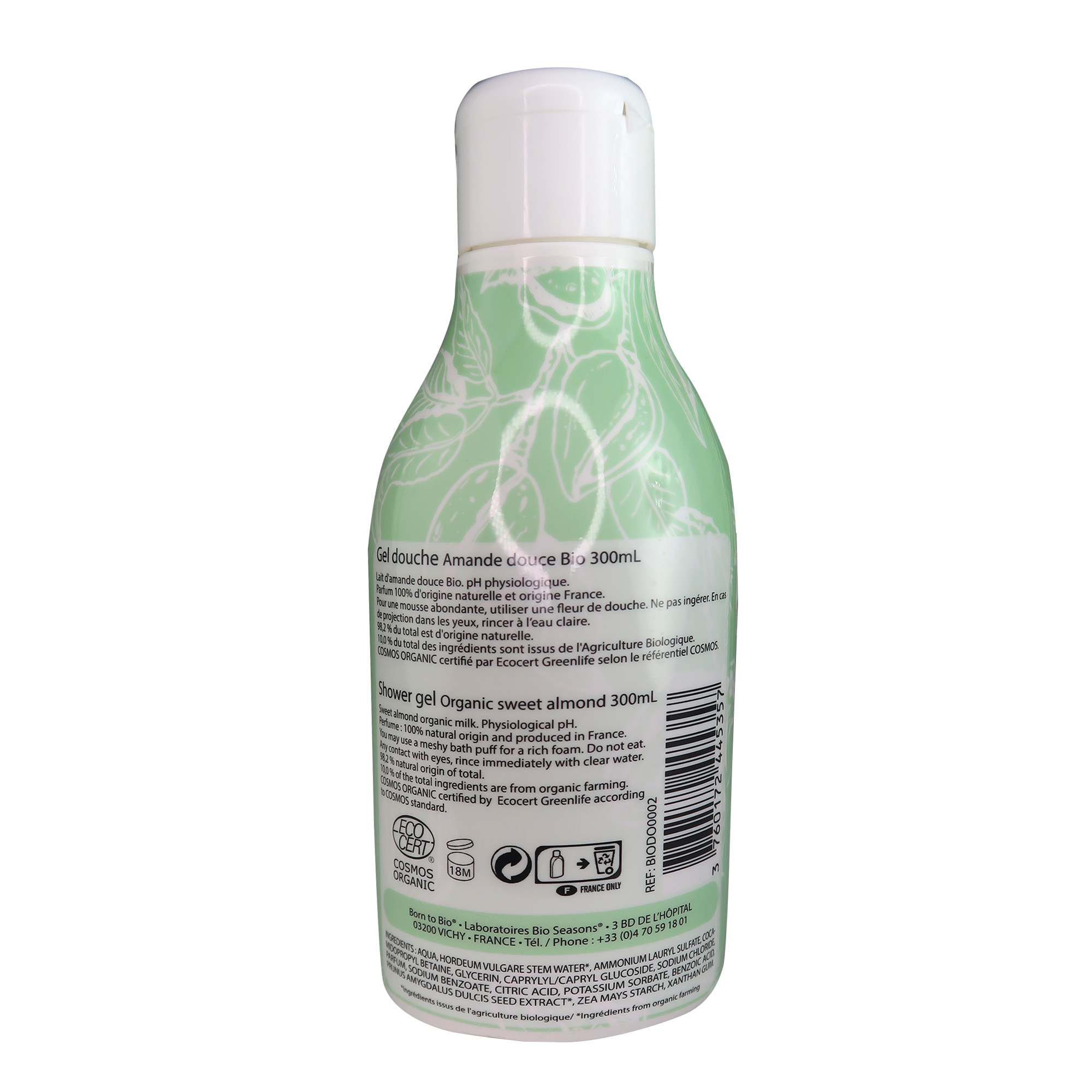 Les Laboratoires Bio Seasons - Wholesale Body Wash/Shower Gel - Douce almond shower organic cosmos organic1