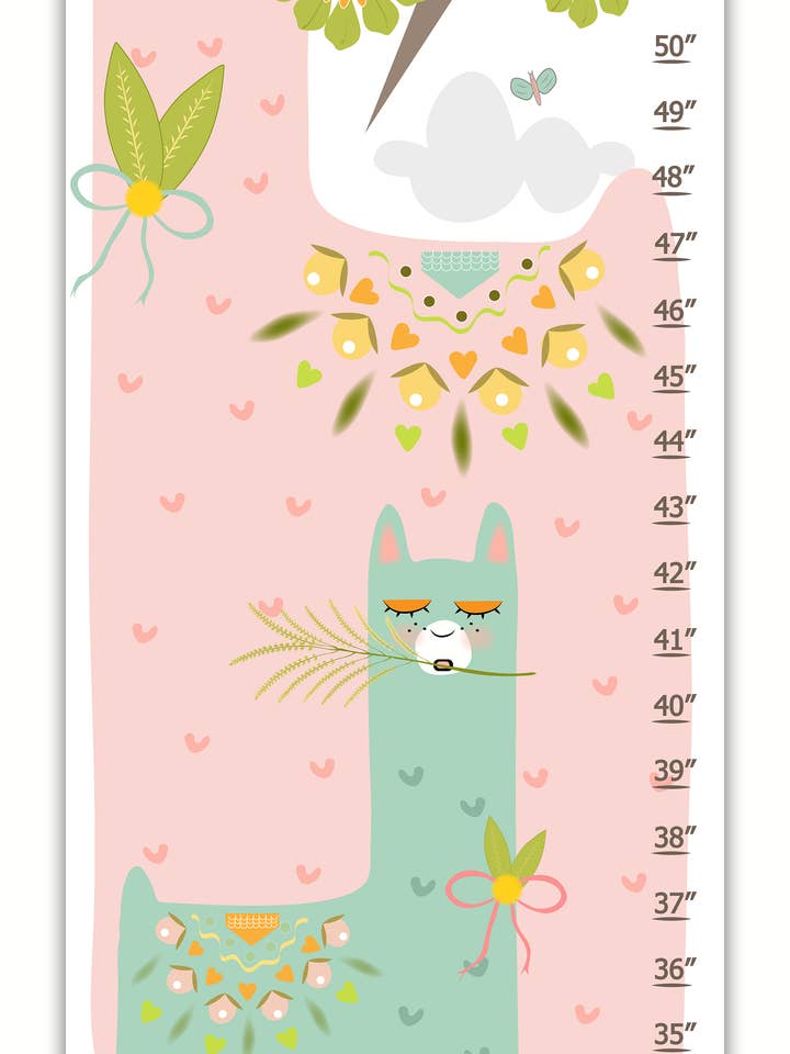 Llama Llama Personalized Growth Chart for wholesale by Finny and Zook