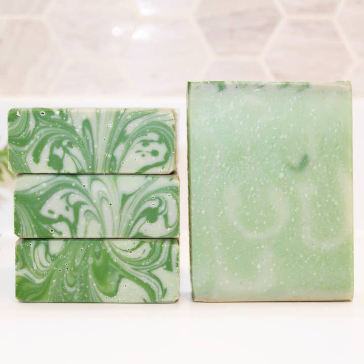 Into the Woods Pine Bay Leaf Soap Bar, Vegan Unisex Skin for wholesale by Baba Yaga Designs LLC