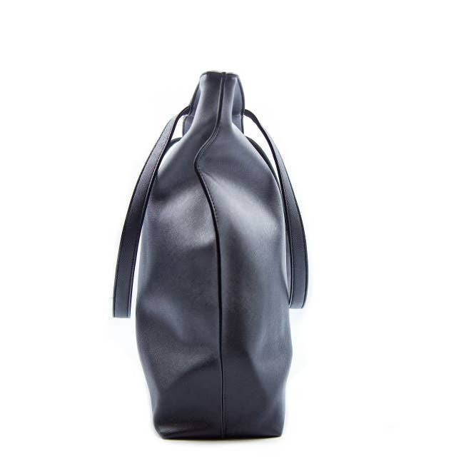 Black Vegan Leather Tote for wholesale on Faire3