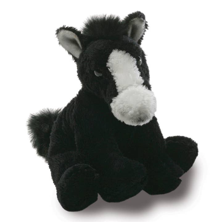 5IN FARM HORSE BLACK-RANDY for wholesale by Giffa Plush