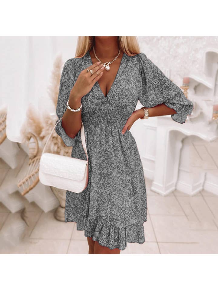 YNIQUE – wholesale Dress – Women's – Women's Dresses Bohemian Casual Short Sleeve Dress4