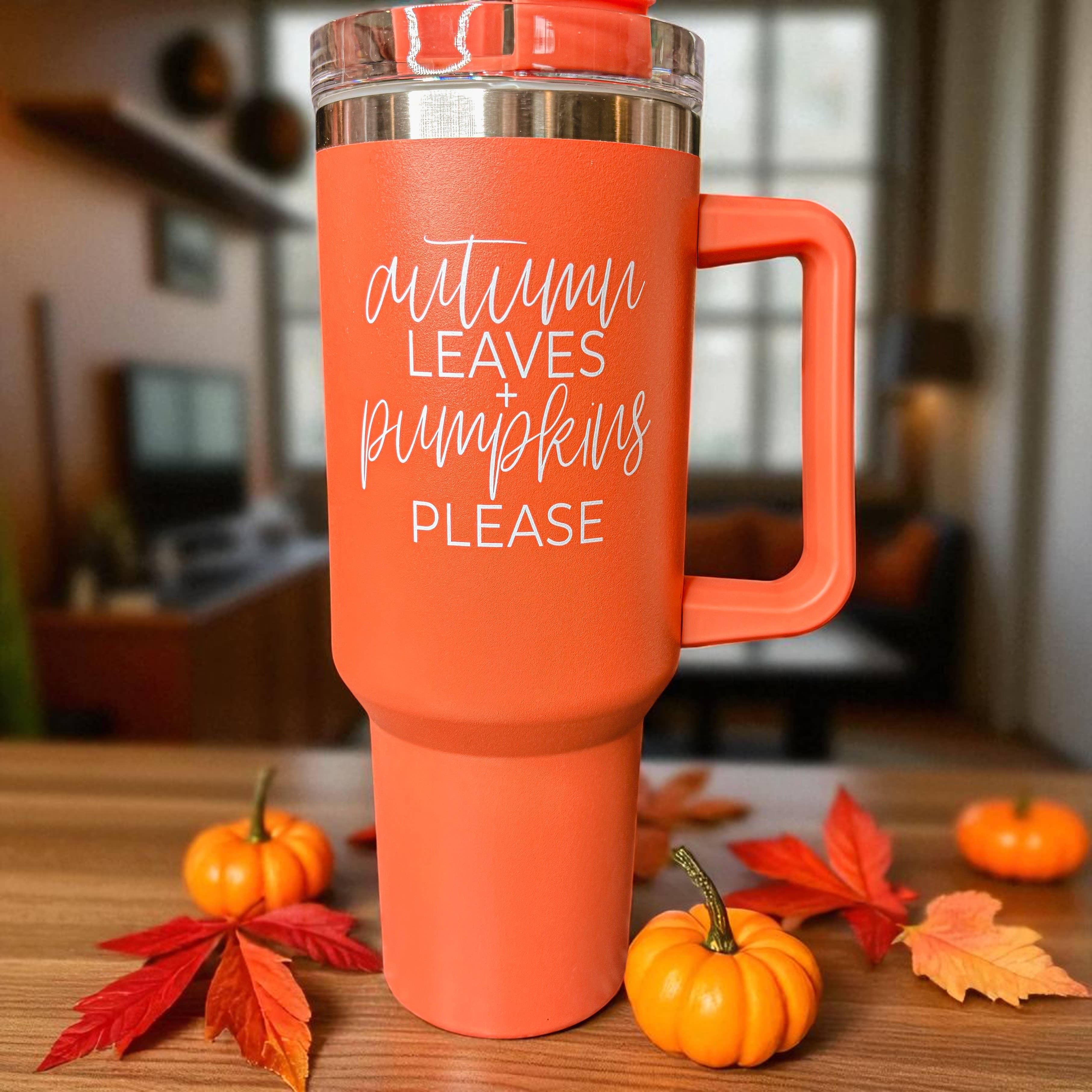 Gia Roma - Wholesale Insulated Mug/Tumbler - Sweater Weather Cream 40 oz Travel Tumbler, Fall Home & Gift4