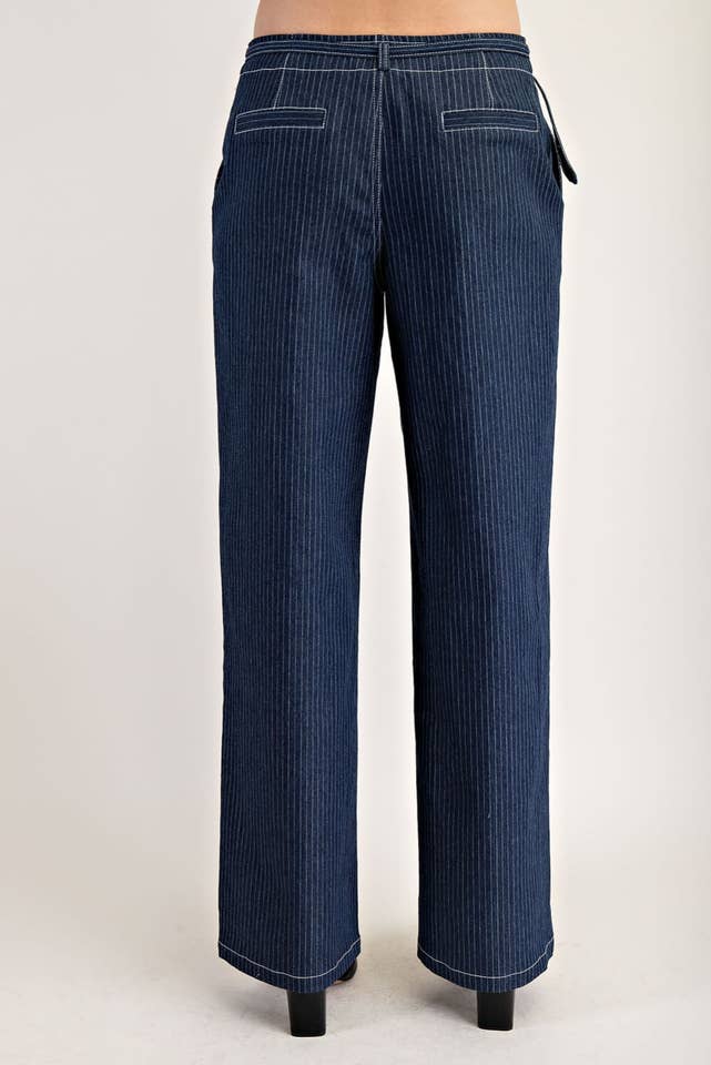 EP6575 STRETCH STRIPE DENIM PANTS for wholesale on Faire