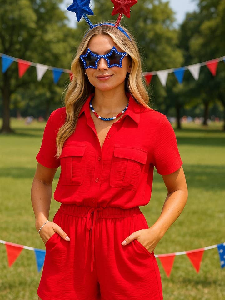 42POPS - Vendita all'ingrosso Tutina - Donna - ...._ SI-28108 Pagliaccetto con Bottoni e Tasche 06102