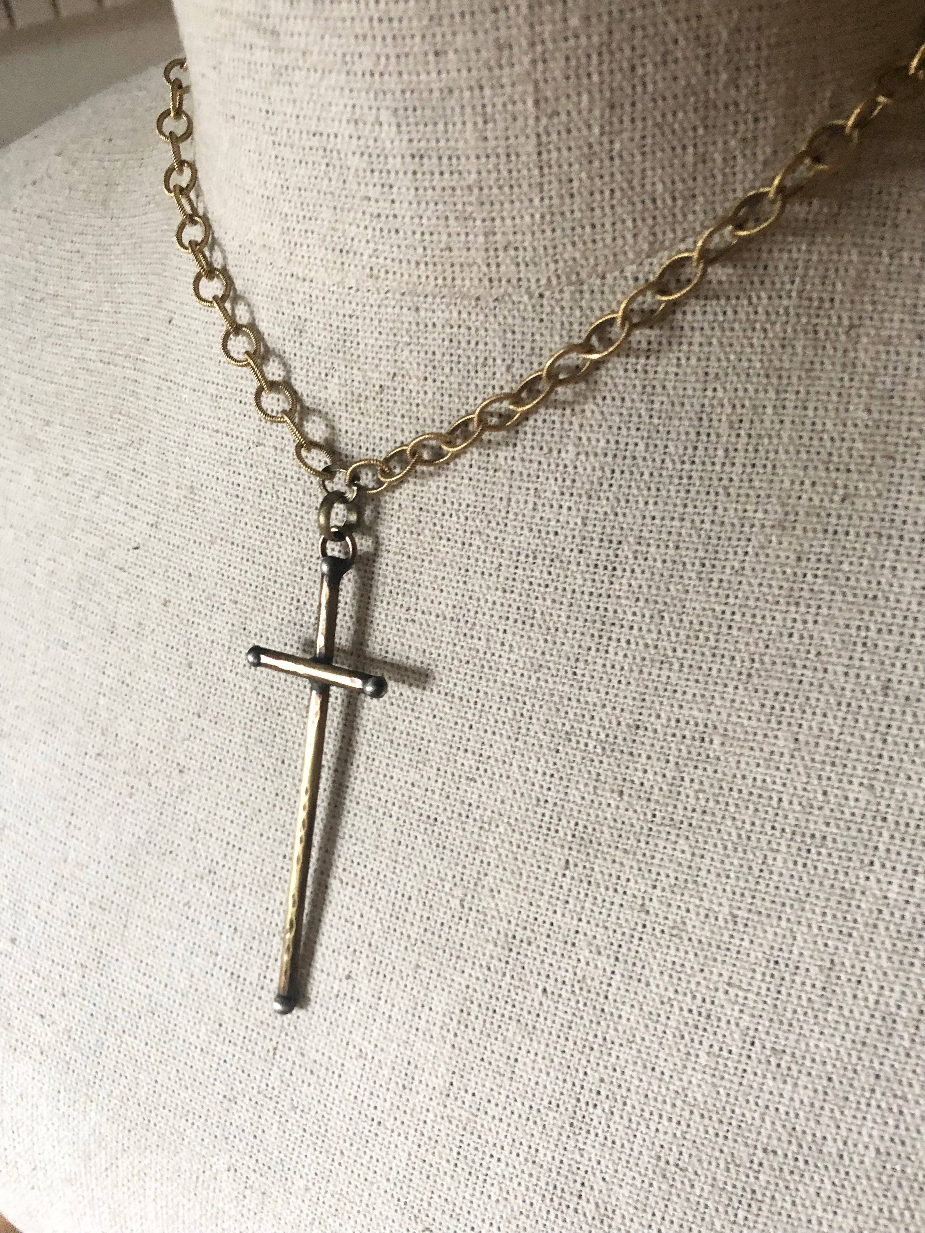 Funky Trunk Vintage Designs - Wholesale Pendant/Charm Necklace - Artisan Cross Necklace2