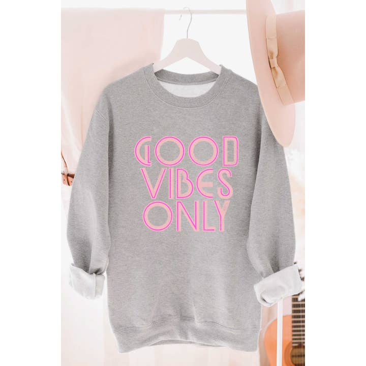 BLUME & CO. - Wholesale Graphic Sweatshirt - Women's - GOOD VIBES ONLY Graphic Sweatshirt2
