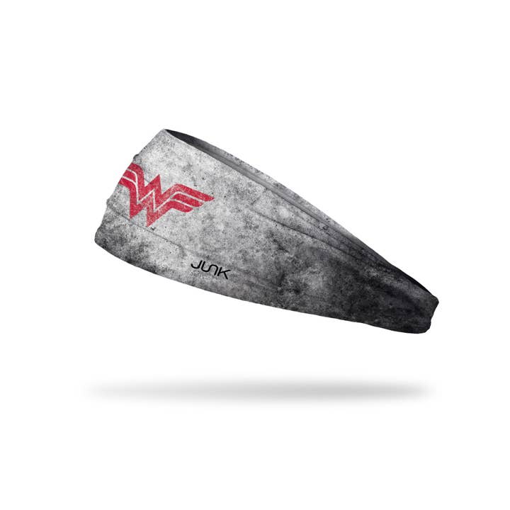 Wonder Woman: Red Logo Grunge Big Bang Lite Headband for wholesale by JUNK Brands