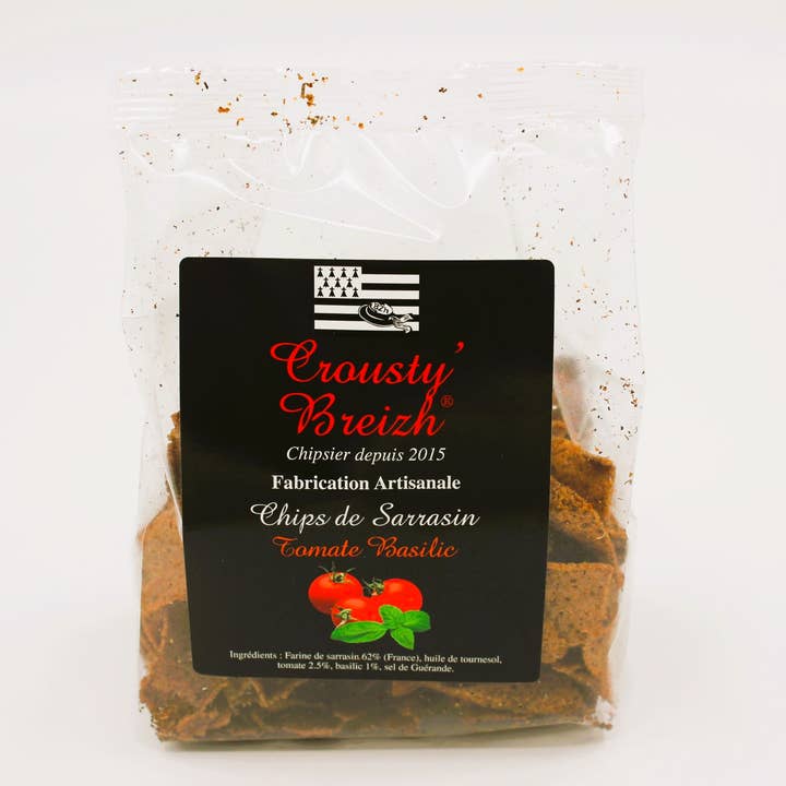 TOMATO BASIL BUCKWHEAT CHIPS for wholesale by CROUSTY'BREIZH