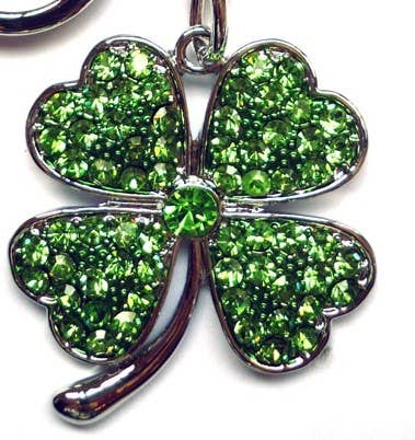 Xpress Tech Cell Accessories XT – Großhandel Schlüsselanhänger – Damen – GRÜNES 4-BLÄTTRIGES KLEEBLATT KC2050