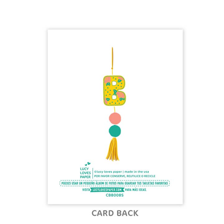Lucy Loves Paper - Wholesale Baby Card - Bienvenido Bebé | New Baby Card in Spanish1