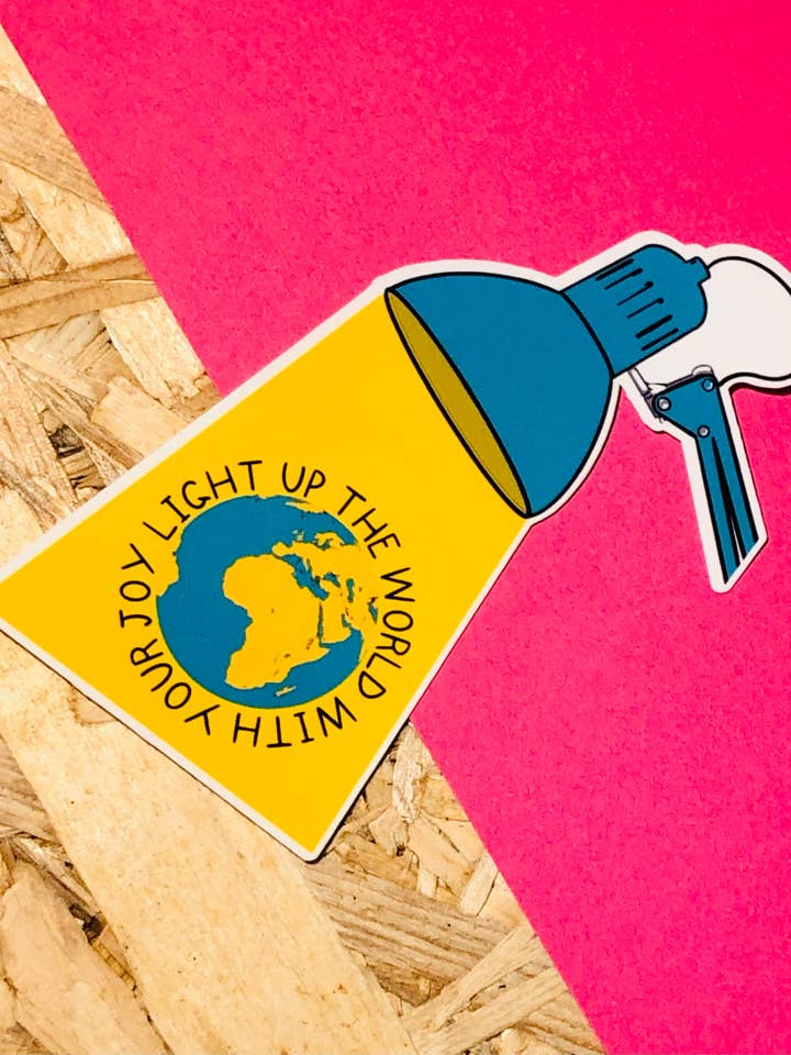 Autocollant Illuminez le Monde pour la vente par PaintsPylons