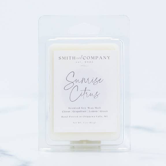 Sunrise Citrus | Cire de soja fondue pour la vente par Smith and Company Candles