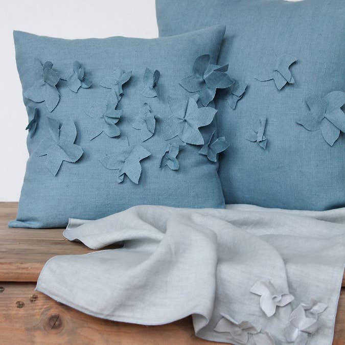 JASMINE pure linen cushion for wholesale by Giardino Segreto