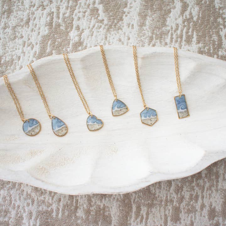 Op maat gemaakte zandkettingen | Variëteitspakket | Golf | Goud voor wholesale door Sandy Beaches Shop