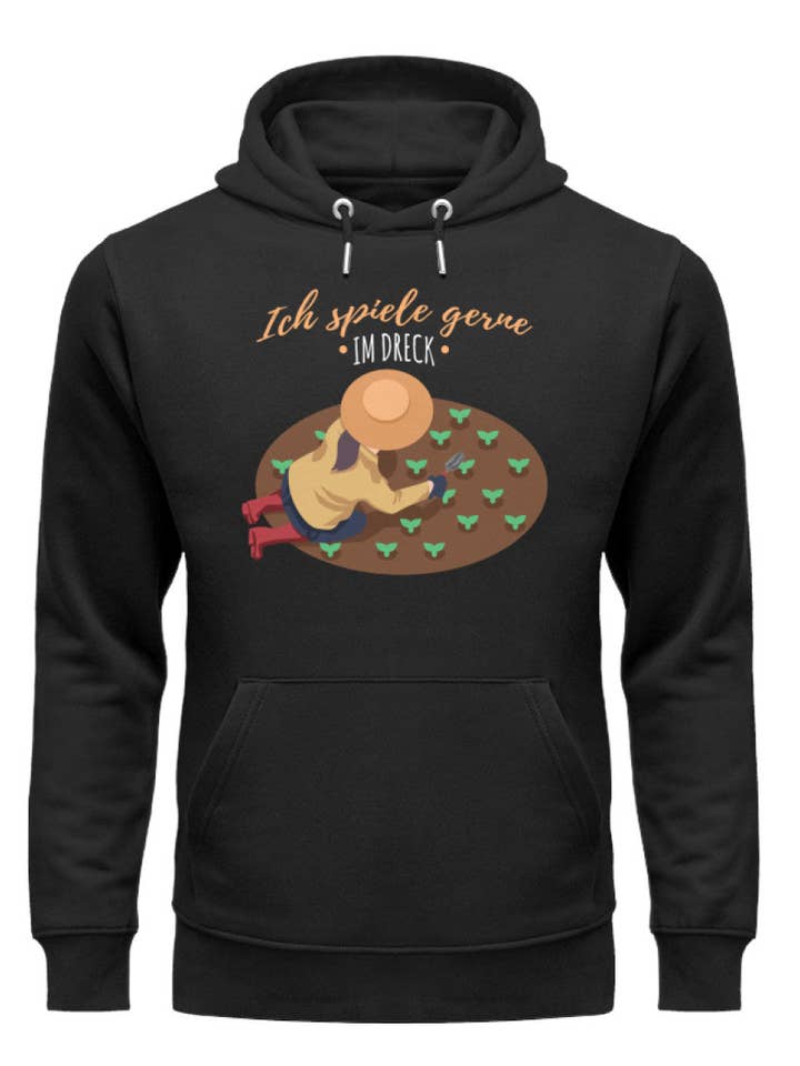 Like to play in the dirt - Premium Organic Hoodie for wholesale by GARTENFAN