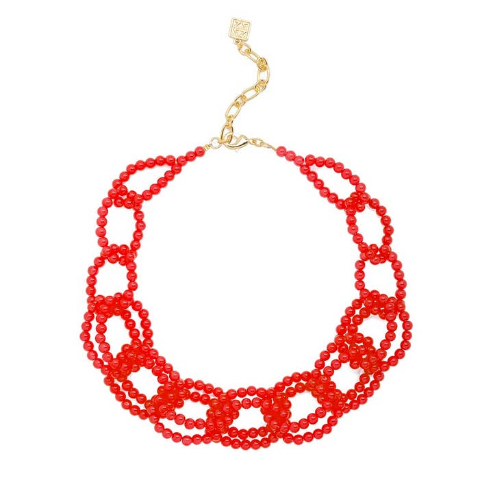 ZENZII Jewelry – Großhandel Perlenkette – Halskette mit Glasperlen und Gliederhalsband14