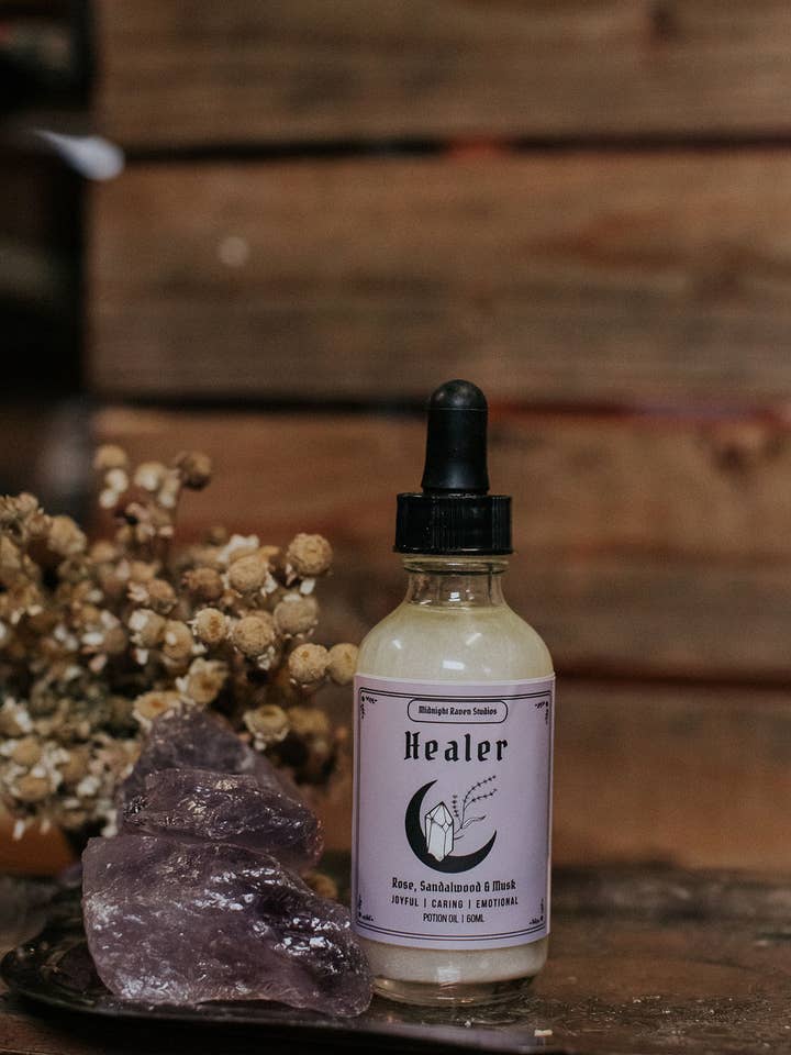 Healer Potion Oil | Lavender & Rose for wholesale by Midnight Raven Studios