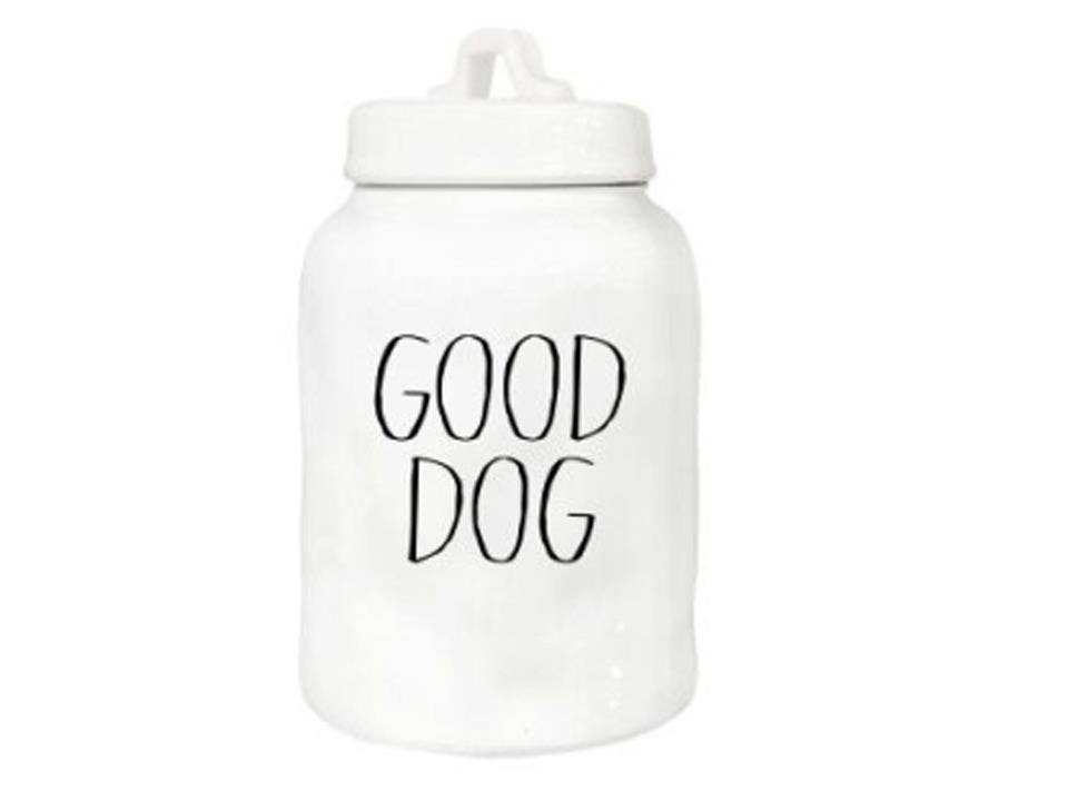 Truu Design - Wholesale Pet Bowl - Cat/Dog - Farmhouse Modern Ceramic Canister,"Good Dog", 74oz, bbx0