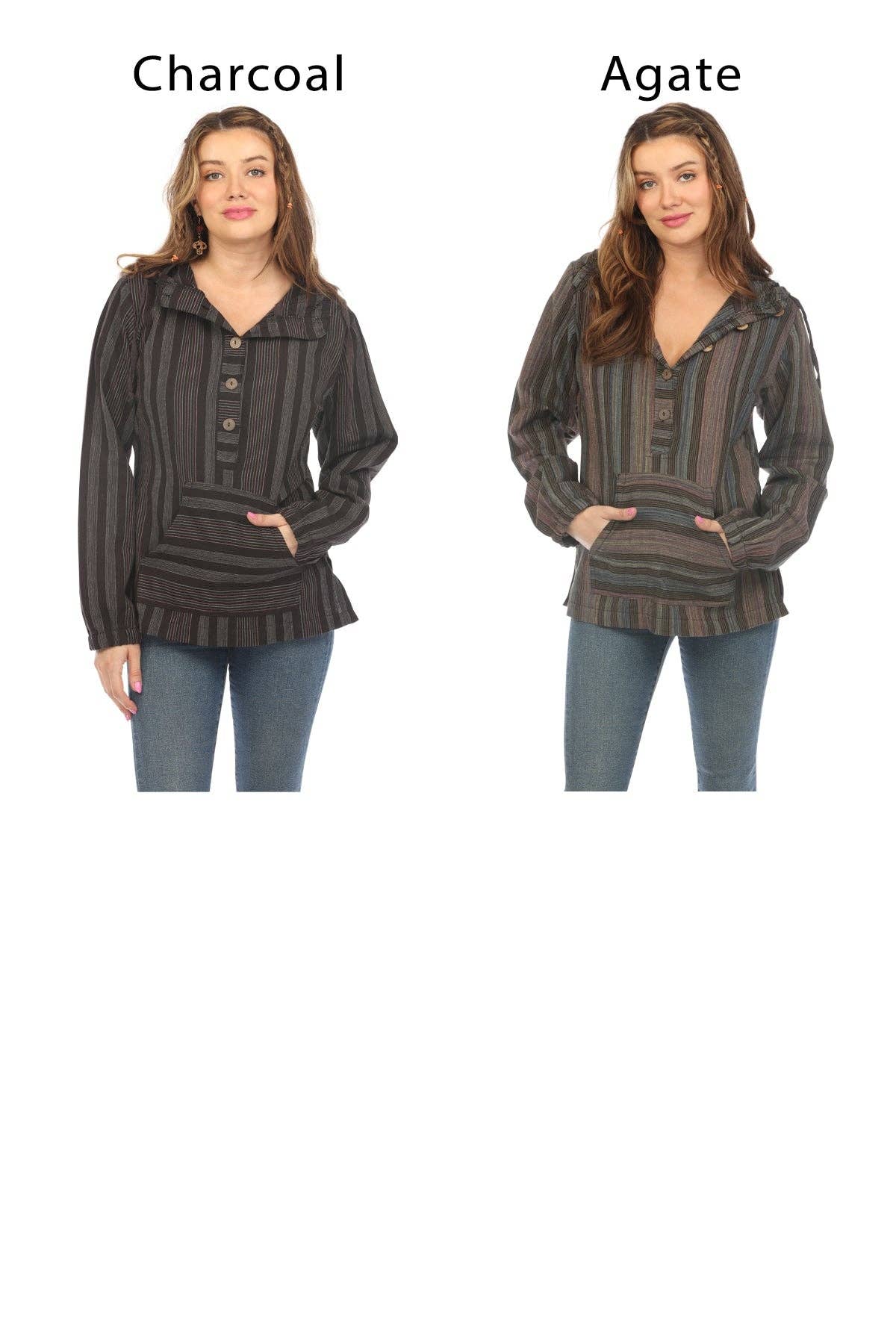 Lakhays Collection Inc. – Großhandel Hoodie – Damen – Half Button Baja für Damen4