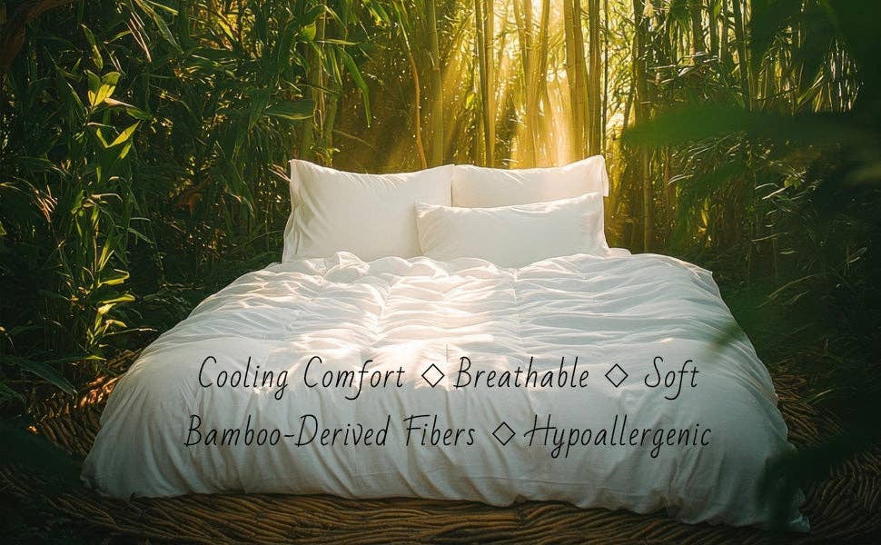 Desert Breeze Distributing - Wholesale Down Comforter - Bamboo Cooling Comforter, Lightweight and Cooling Duvet Insert2