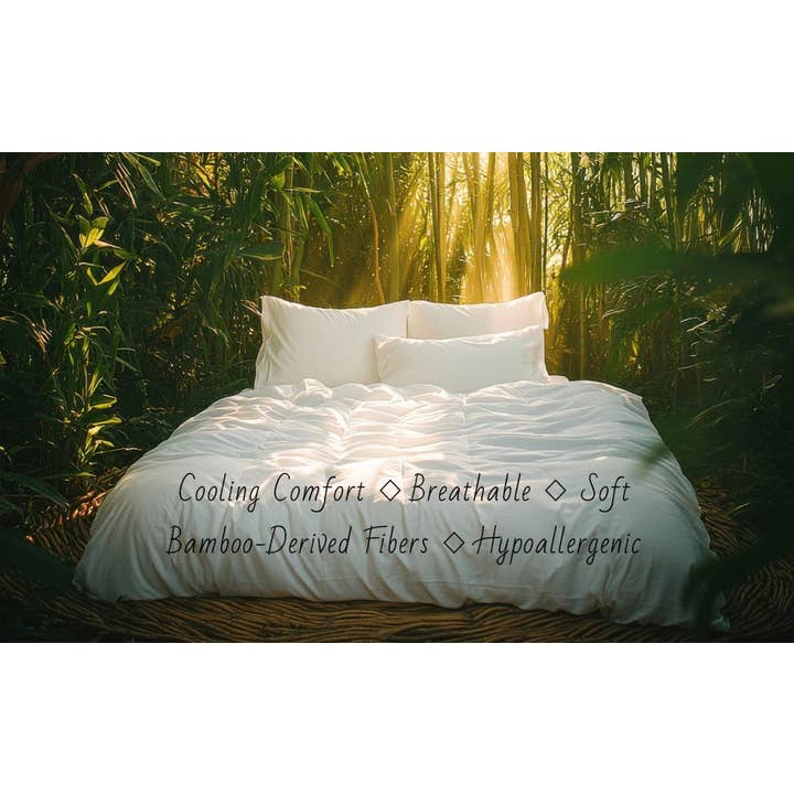 Desert Breeze Distributing - Wholesale Down Comforter - Bamboo Cooling Comforter, Lightweight and Cooling Duvet Insert2
