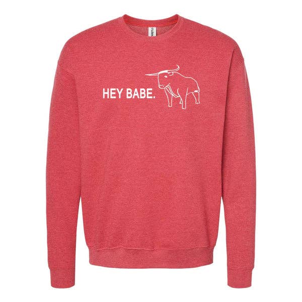 Camisola de gola redonda Hey Babe por atacado de Wheatheadz