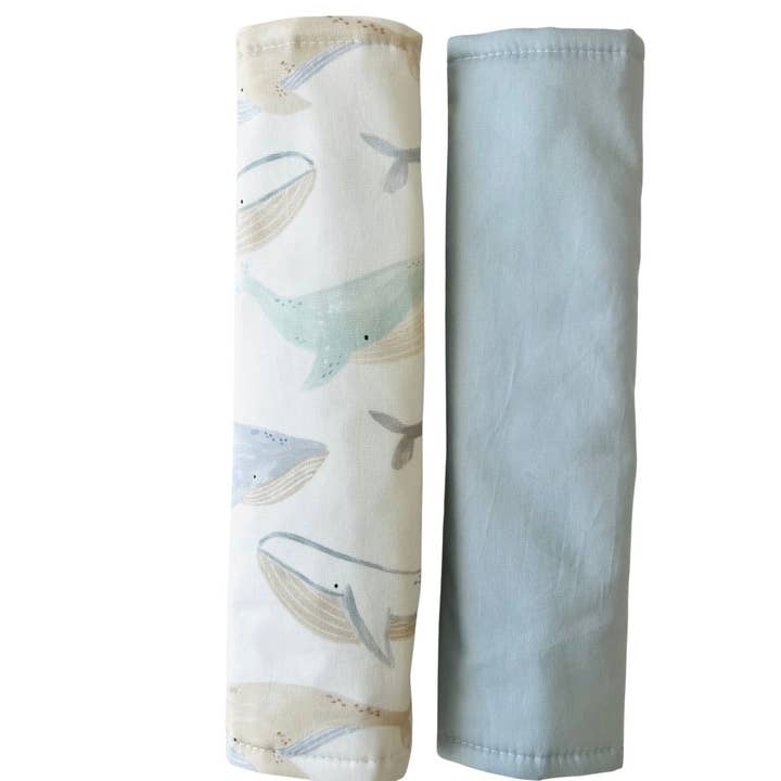 Cuddle Bug & Co Pram Harness Covers Whales for wholesale by Cuddle Bug & Co