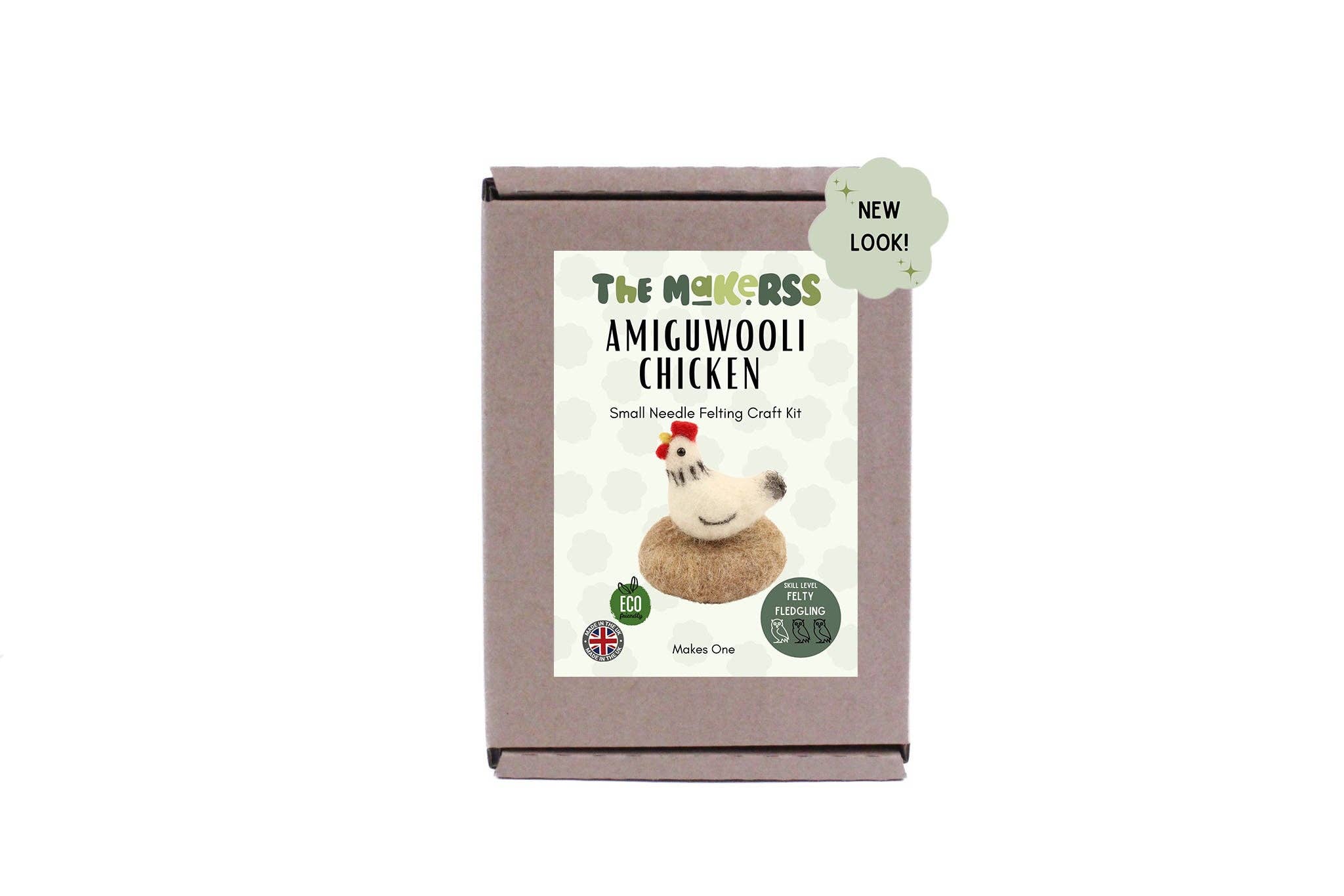 The Makerss - Wholesale Craft Sewing Kit - Chicken Amiguwoolli Mini Needle Felt Kit1