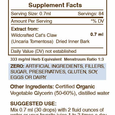 Secrets Of The Tribe - Wholesale Tincture - Cat's Claw Tincture1