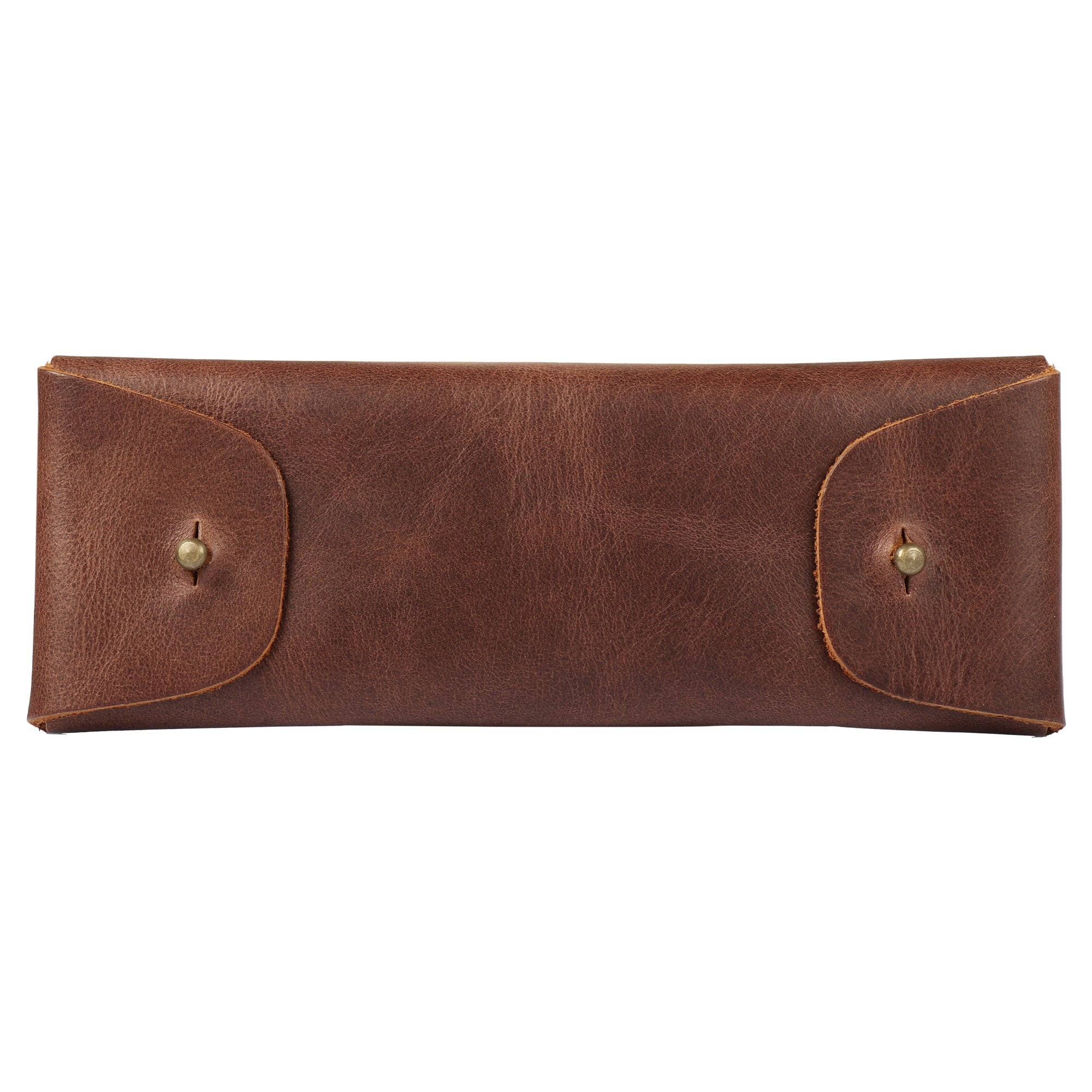 Londo – wholesale Pen & pencil holder – Londo Top Grain Leather Pen Case with Metal Snap Fastener, Pencil Pouch Stationery Bag13