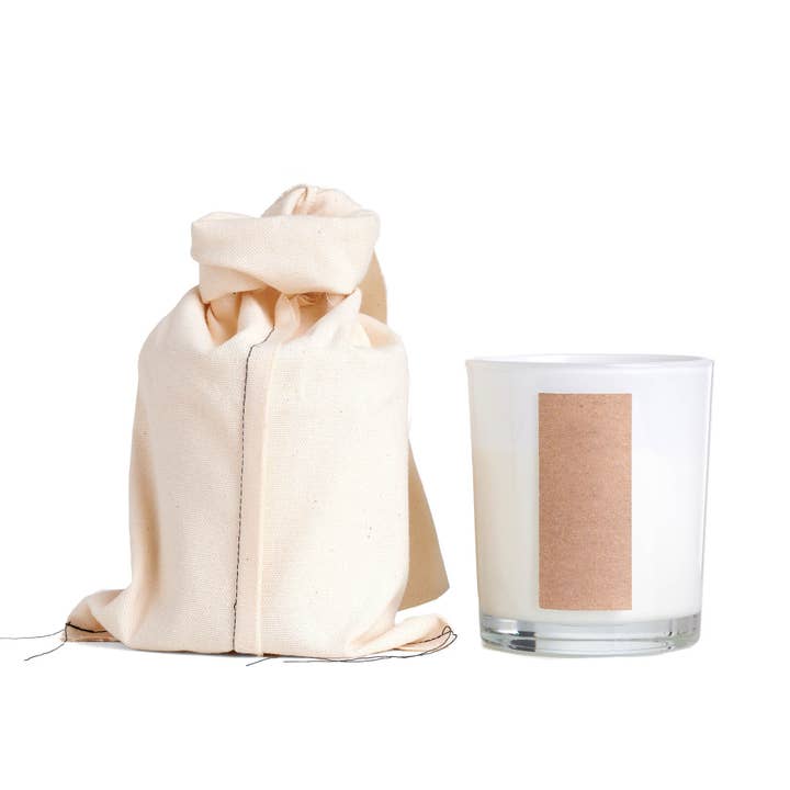 the MUNIO – wholesale Jar/filled candle – White label soy wax candle in white glass votive