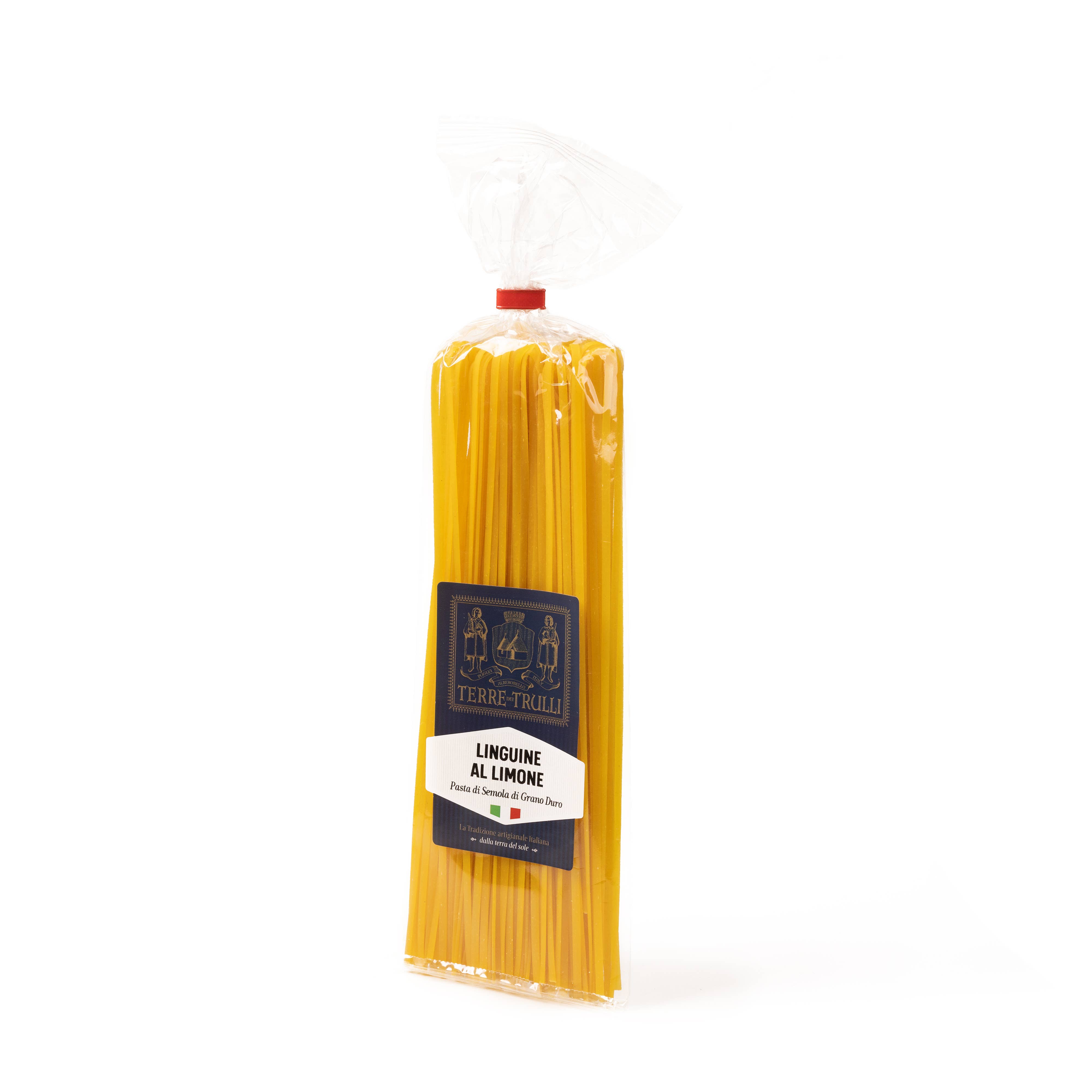 Terre dei Trulli - Wholesale Pasta - Artisanal lemon linguine 250g - Typical Italian pasta3