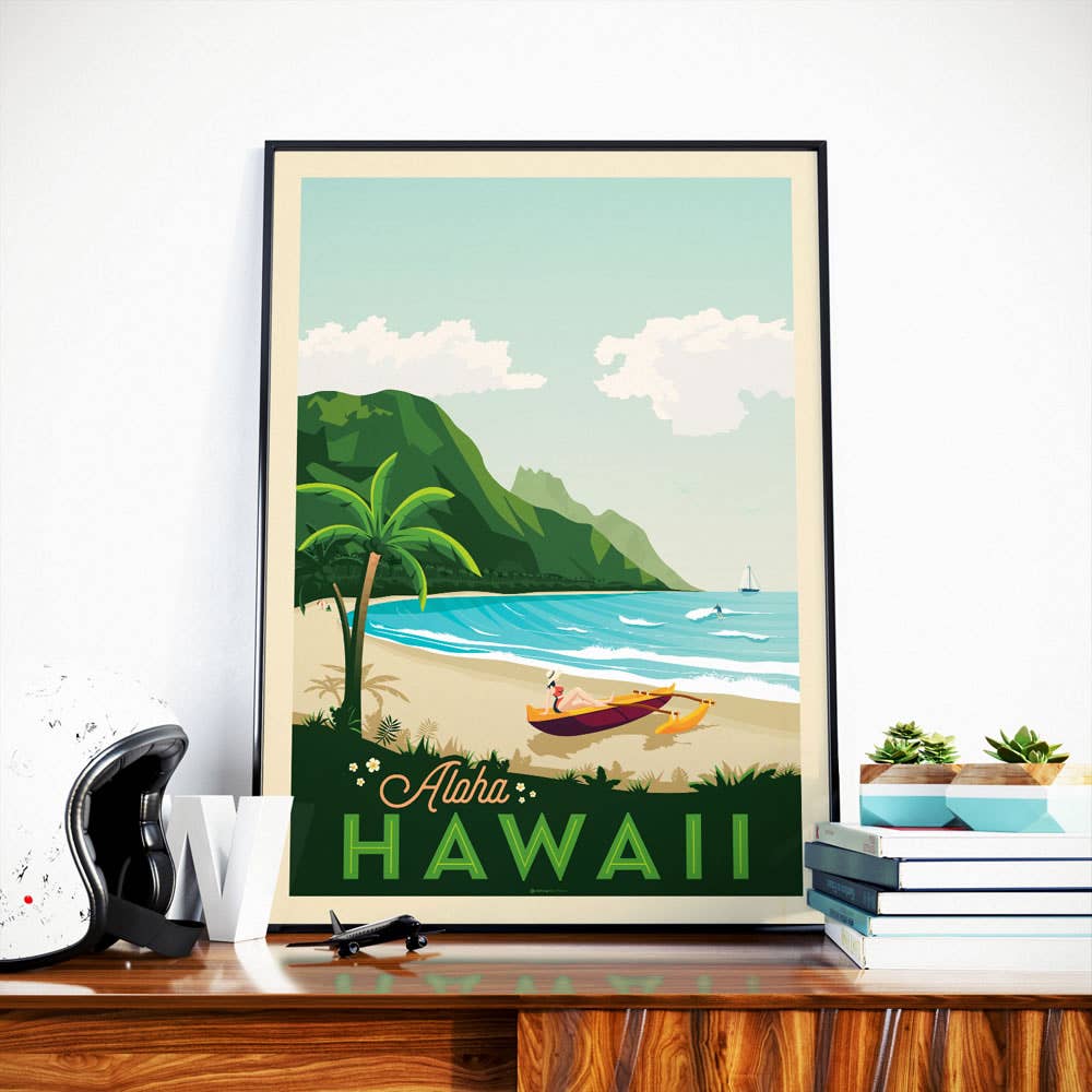 Olahoop Travel Posters - Wholesale Poster - Hawaii Honolulu - United States travel poster