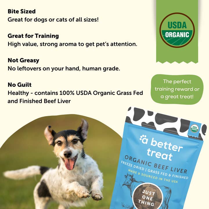 A Better Treat - Wholesale Pet Treats - Dog - Organic Freeze Dried 100% Grass Fed Beef Dog and Cat Treats3